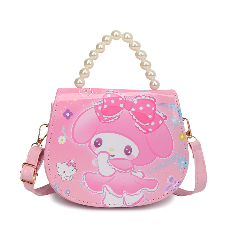 2024 Cartoon Kuromi Children's single-shoulder Bag for Little Girls, a cute Korean version of Instagram for kindergarten, paired with a crossbody small bag Item Picture
