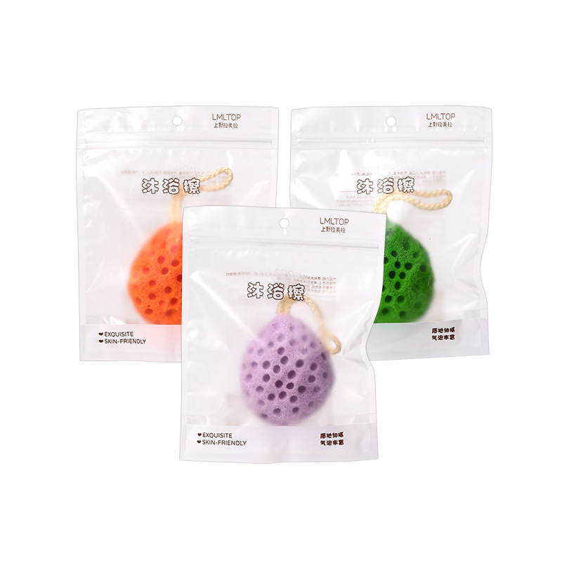 LMLTOP Fruit honeycomb Bath Ball, Soft sponge Bath flower, foaming face wash and bath sponge SY808, carefully selected Item Picture
