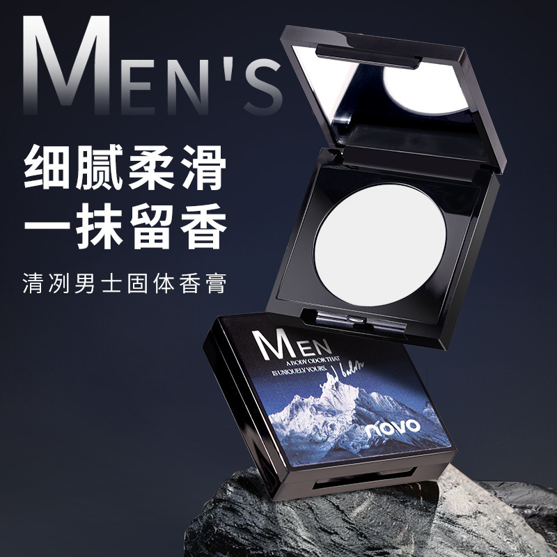 NOVO Clear Men's Solid Perfume, a woody Oriental scent with a fresh and lingering fragrance, is compact and portable details Picture