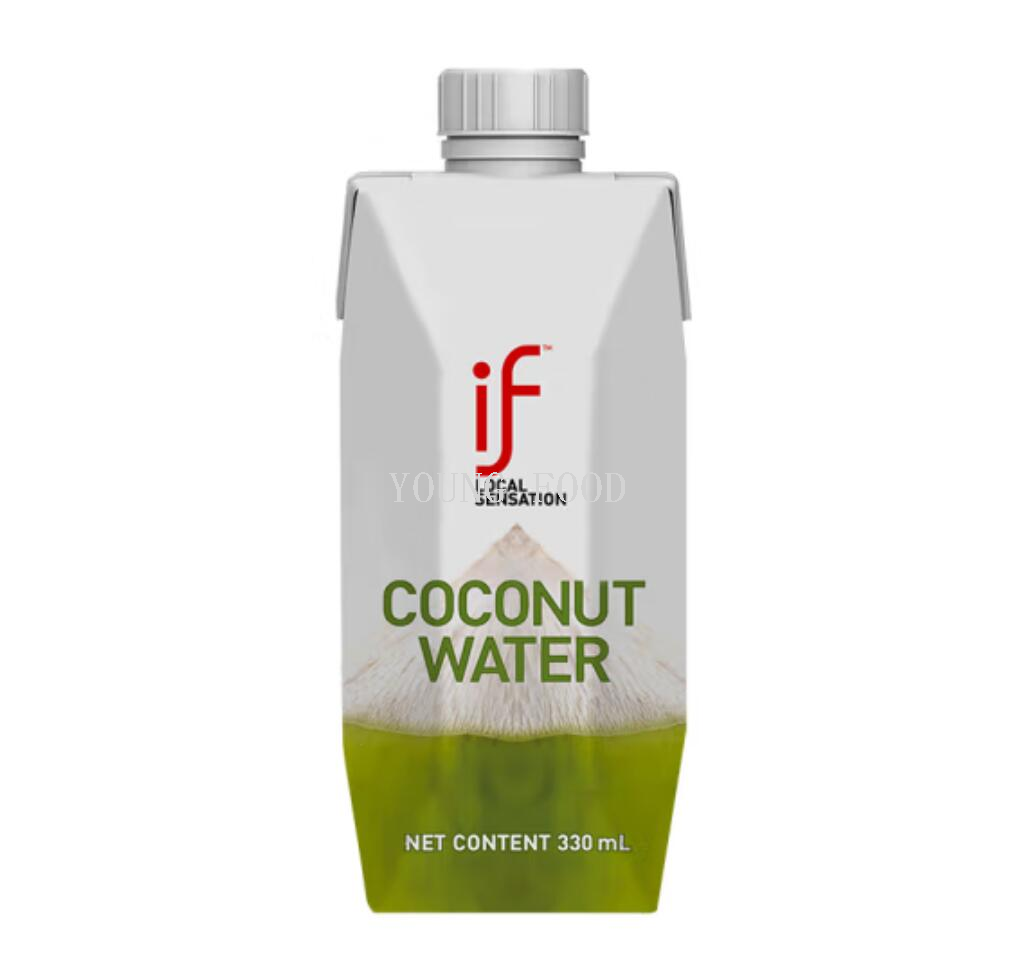 批发包邮 帝摩进口休闲零食手办果汁泰国IF100%利乐装椰子水330ml详情2