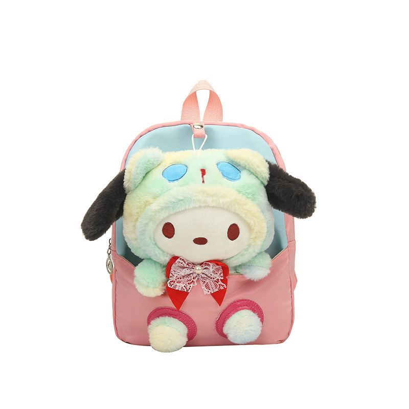 Plush bag 2023 Autumn New style detachable doll Children's backpack, boys' and girls' outing accessory bag, storage bag Item Picture