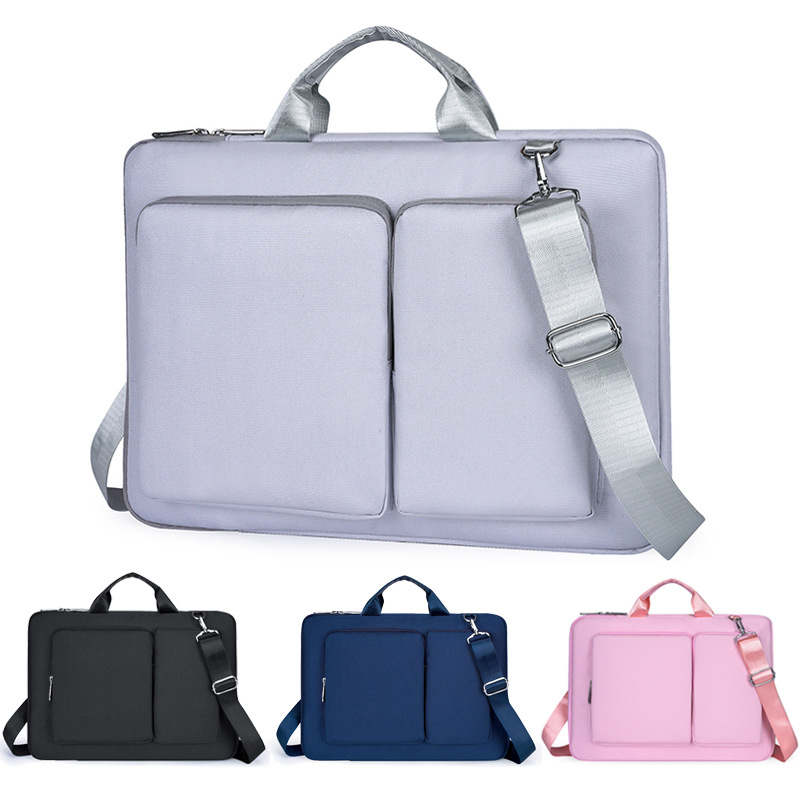 Multi-compartment portable laptop bag, multi-functional hand-held, fashionable and simple gaming laptop shoulder bag full figure