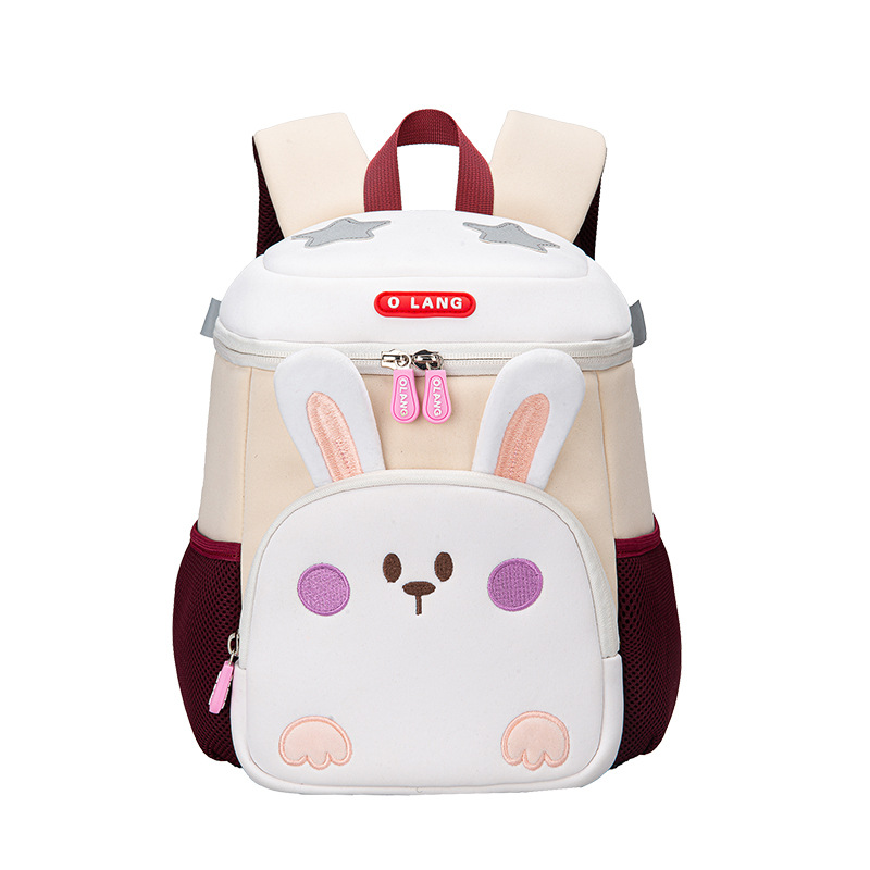 Wholesale of new kindergarten schoolbags, girls' backpacks, large capacity, kindergarten fashion, cartoon personality, rabbit collision Item Picture