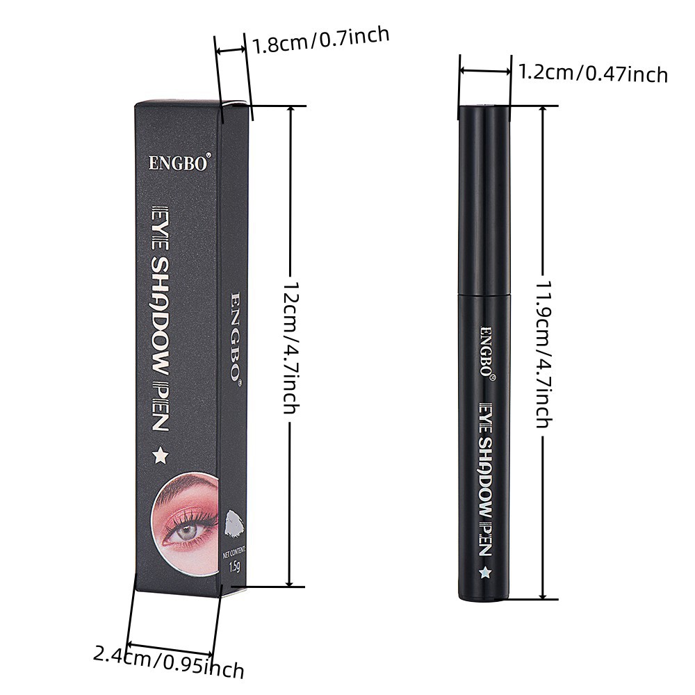 ENGBO's new single-color eyeshadow pen is long-lasting and easy to color, cross-border makeup, daily makeup, and an export eyeshadow stick Item Picture