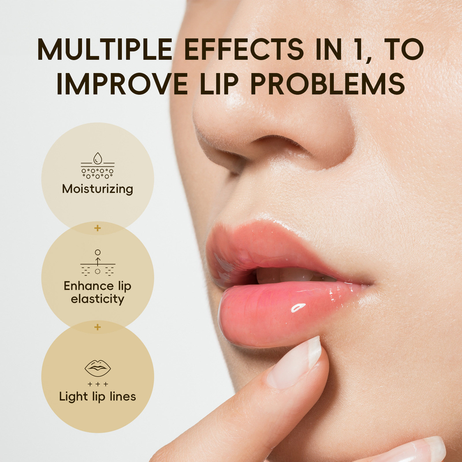 LAIKOU Cross-border LAIkou Korean Snail Collagen Moisturizing Lip Balm 6g in stock Specification drawing