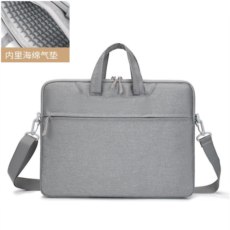 The airbag laptop bag for women is a 14-inch 15.6-inch shockproof single-shoulder bag from Apple and Huawei, with a diagonal cross and a men's logo full figure
