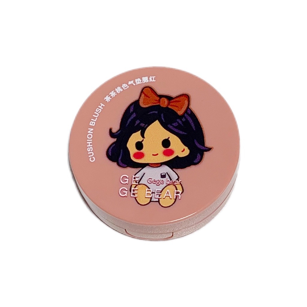 Gege bear, also known as "Gogo Little Bear", has a pink cushion blush that exudes a natural and girlish charm, making the skin look fair and not sticky Item Picture