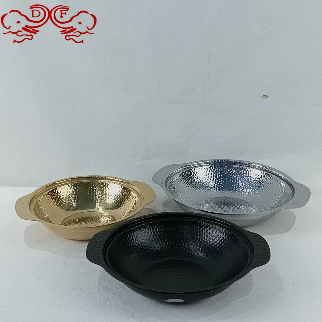 DF99002 Hammer pattern 煲仔饭 dry pot induction cooker household pot commercial stew pot gas alcohol stove non-stick pot DF TRADINGHOUSE Application Scenario