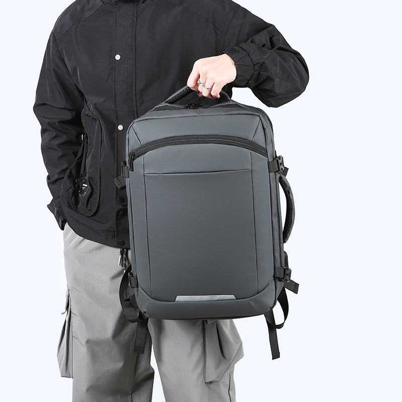 New cross-border Korean-style men's backpacks, school bags for junior and senior high school students, large-capacity, simple commuting computer bags for foreign trade details Picture