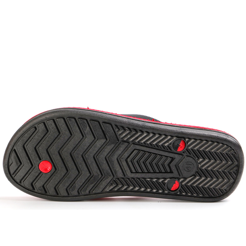 Wholesale of Lu 'an summer rubber flip-flops, men's outdoor anti-slip beach flip-flops, and trendy men's household flip-flops Specification drawing