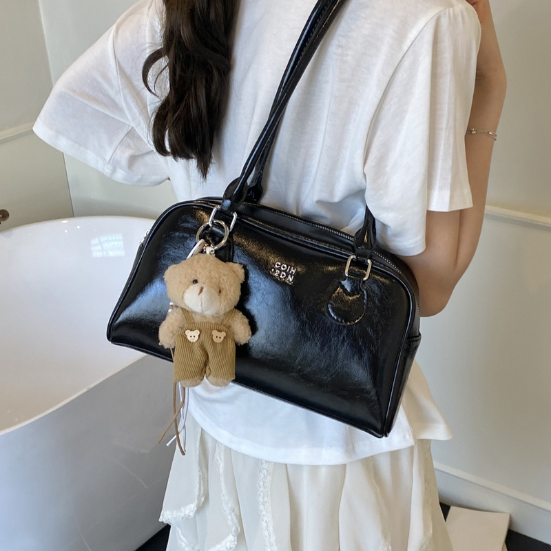 Women's 2025 new style bag, fashionable and trendy single-shoulder armpit bag, large-capacity pillow bag, student commuting bag for class Specification drawing