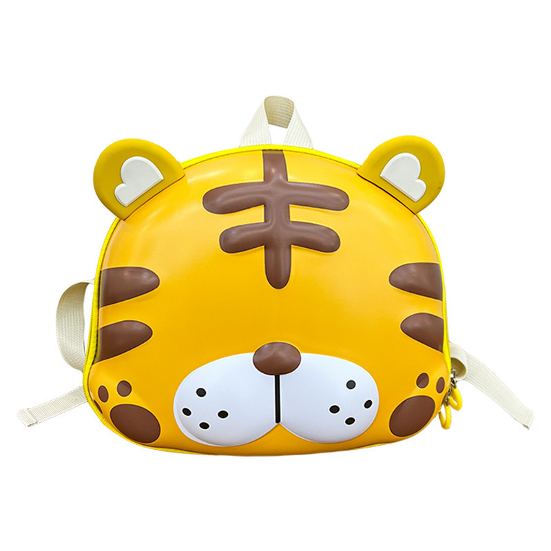 New trendy backpacks for kindergartens, cute little tigers, children's small schoolbags, lightweight eggshell bags for boys and girls Item Picture