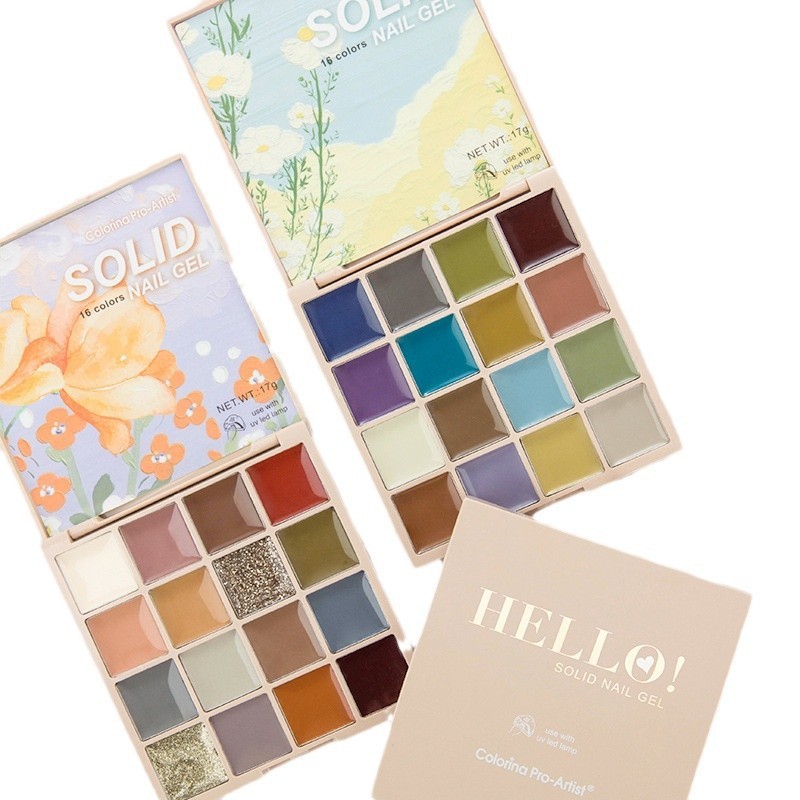 Cross-border 16-color solid nail polish glue, phototherapy glue, solid-color solid cream painting glue, brand nail salon exclusive wholesale Specification drawing