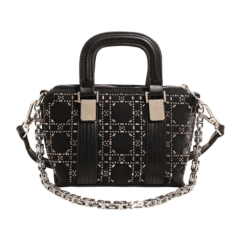 Summer's popular bright diamond small bag for women 2025 new fashion design hand-held bucket bag Versatile ins crossbody bag Item Picture
