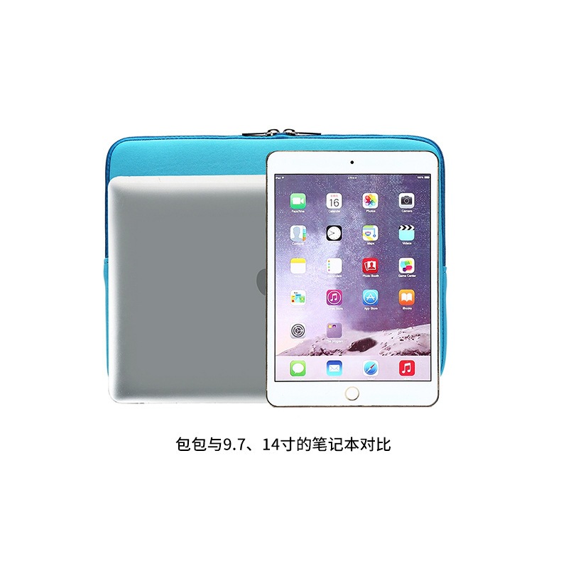 Wholesale 1315-inch foam zipper color flat protective case, anti-drop storage, laptop inner liner bag in stock details Picture