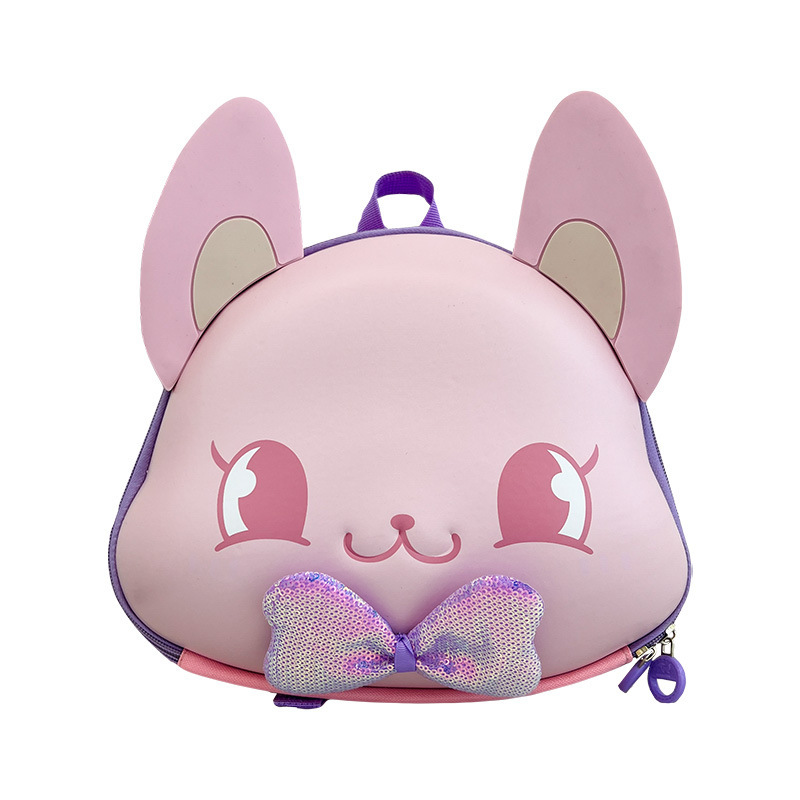 Korean-style cute children's schoolbags, cartoon fox eggshell backpacks for kindergarten kids, and lightweight backpacks for babies going out Item Picture