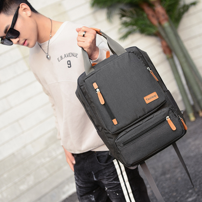 Factory wholesale Korean-style backpacks for girls, simple student schoolbags, outdoor leisure travel backpacks, cross-border details Picture