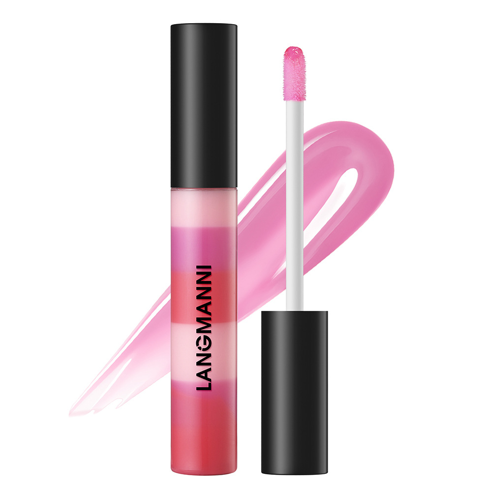 LANGMANNI Layered Lip Oil Rainbow Color Lip Oil Item Picture
