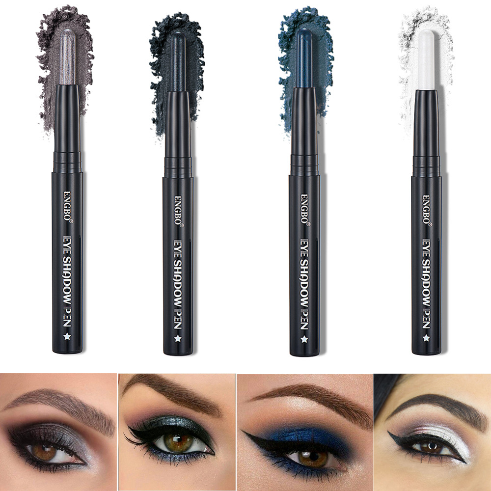 ENGBO's new single-color eyeshadow pen is long-lasting and easy to color, cross-border makeup, daily makeup, and an export eyeshadow stick Specification drawing