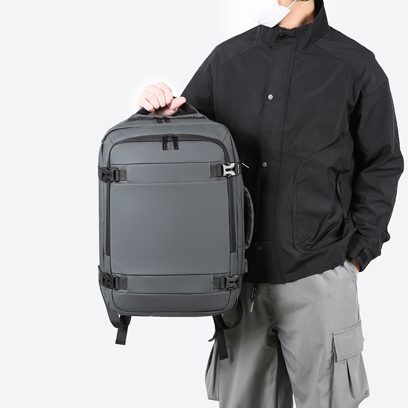 New cross-border Korean version men's backpacks, large-capacity, simple commuting computer bags for foreign trade, and school bags for junior and senior high school students details Picture