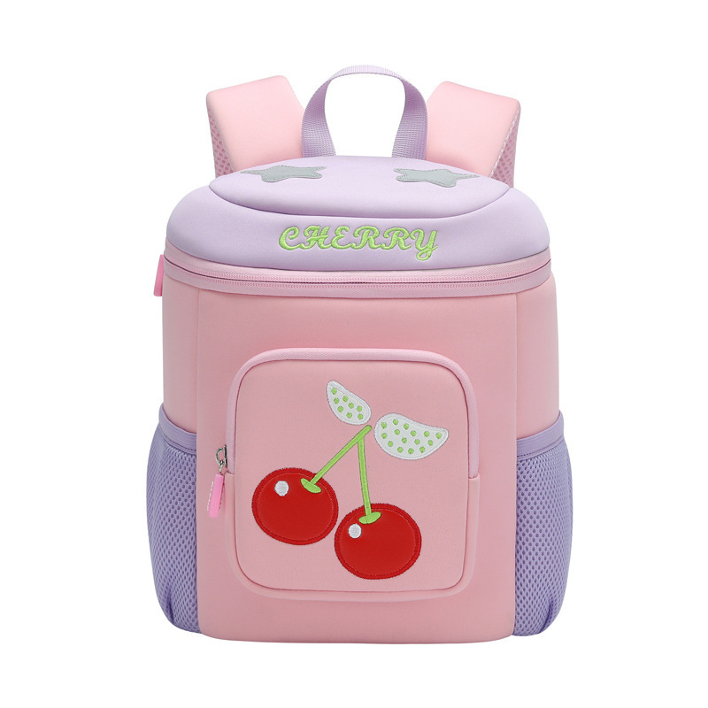 Aolang children's schoolbag, bowknot for primary school students, girls' schoolbag, spine support, Breathable and comfortable, large-capacity student schoolbag Item Picture