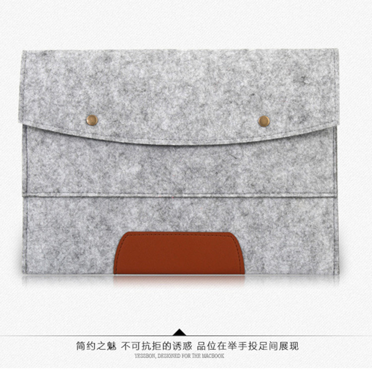 Suitable for Macbook air pro11 felt fabric Lenovo 13 tablet 15-inch inner liner laptop bag details Picture