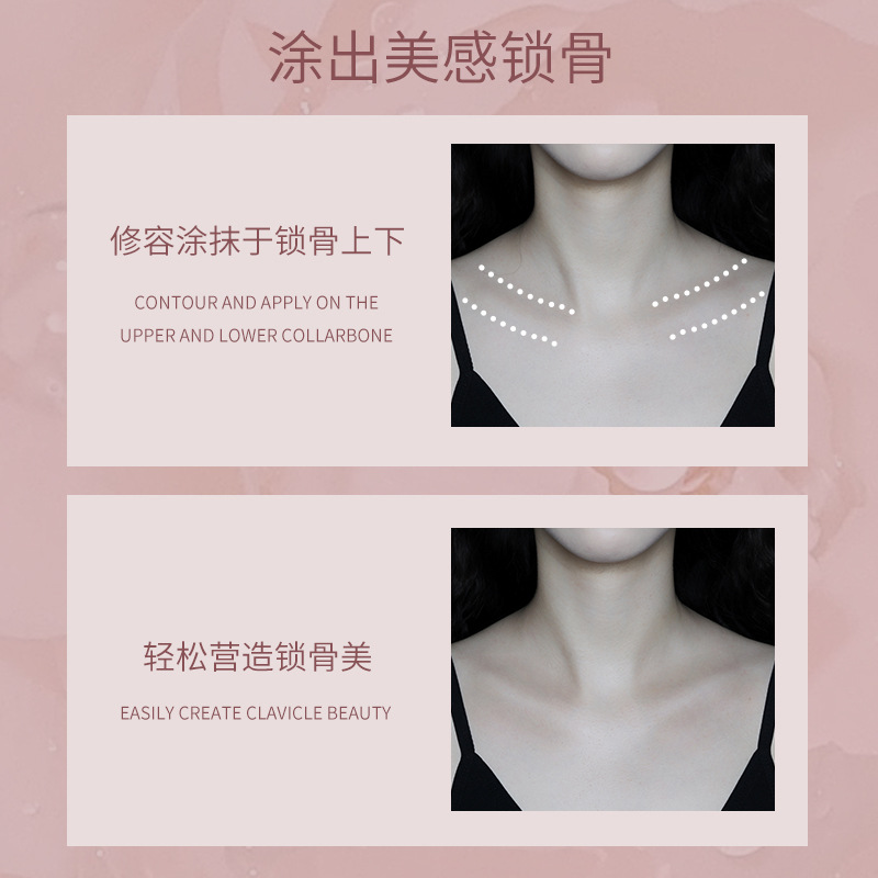 NOVO Three-dimensional Double-head contouring Highlight Stick for modifying nose shadows, side shadows and brightening the face. Beginner's sleeping pen Specification drawing