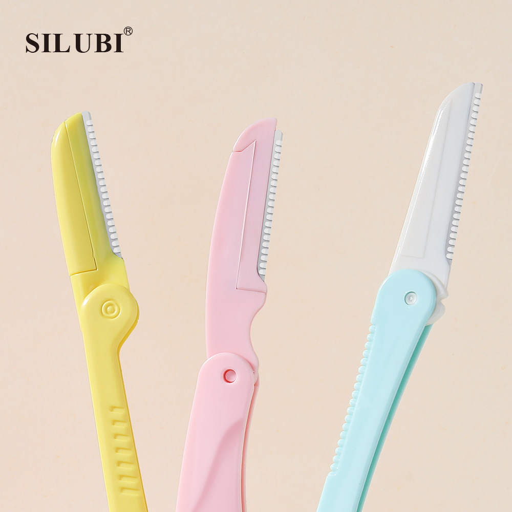 Snobby folding eyebrow trimmer S058, stainless steel blade, anti-slip handle, sharp wide mesh eyebrow trimmer Specification drawing