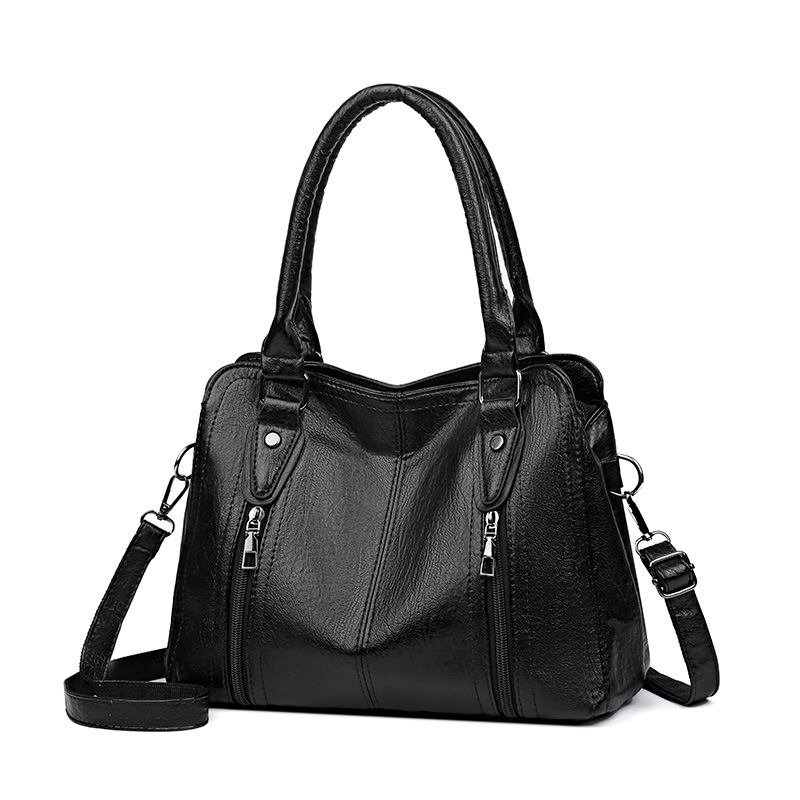 2024 Summer new women's bag, European and American large bag, hand-held tote bag, soft leather large capacity, single-shoulder crossbody women's bag details Picture