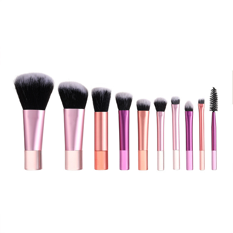 10 mini makeup brush sets, portable foundation, eyeshadow brush, mascara brush, beauty tools, wholesale of small makeup brushes Item Picture