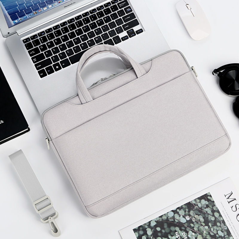The macaron-colored laptop bag is ultra-thin and suitable for 14-inch and 15-inch macbook laptop cases full figure