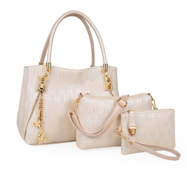 European and American mother-and-child bags, single-shoulder bags, crossbody bags, handbags, three-piece sets, women's bags, trendy cross-border one-piece delivery worldwide Specification drawing