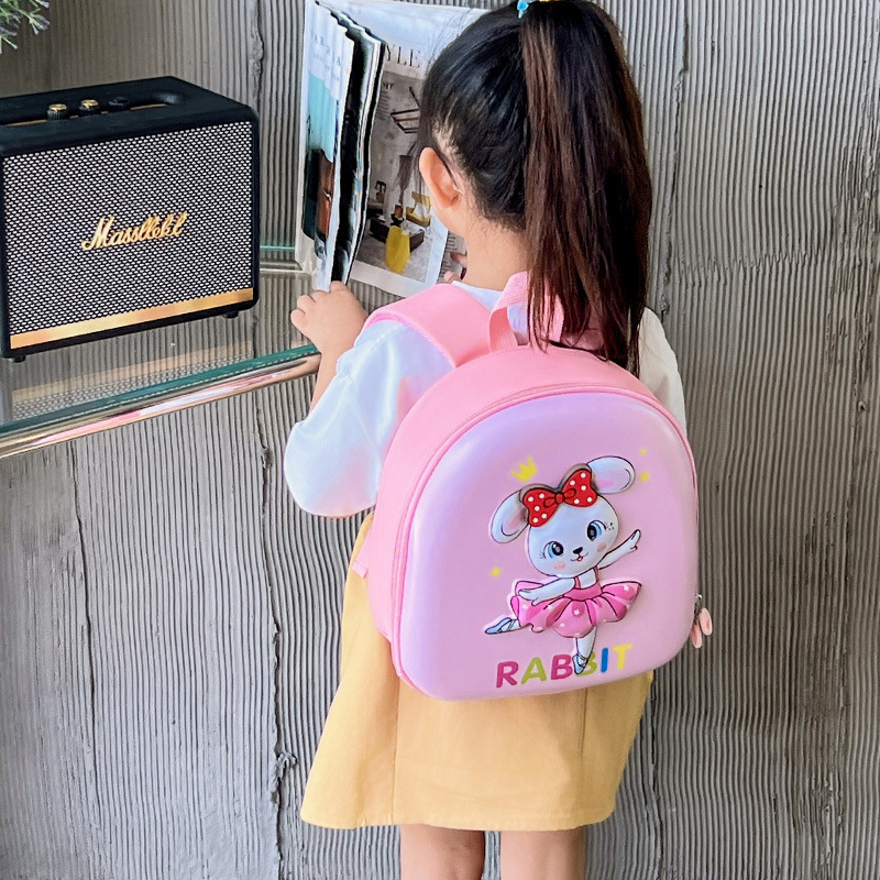 2024 New Children's Bag, illuminated cartoon, kindergarten and primary school schoolbag, eggshell little dinosaur, girls' backpack Application Scenario