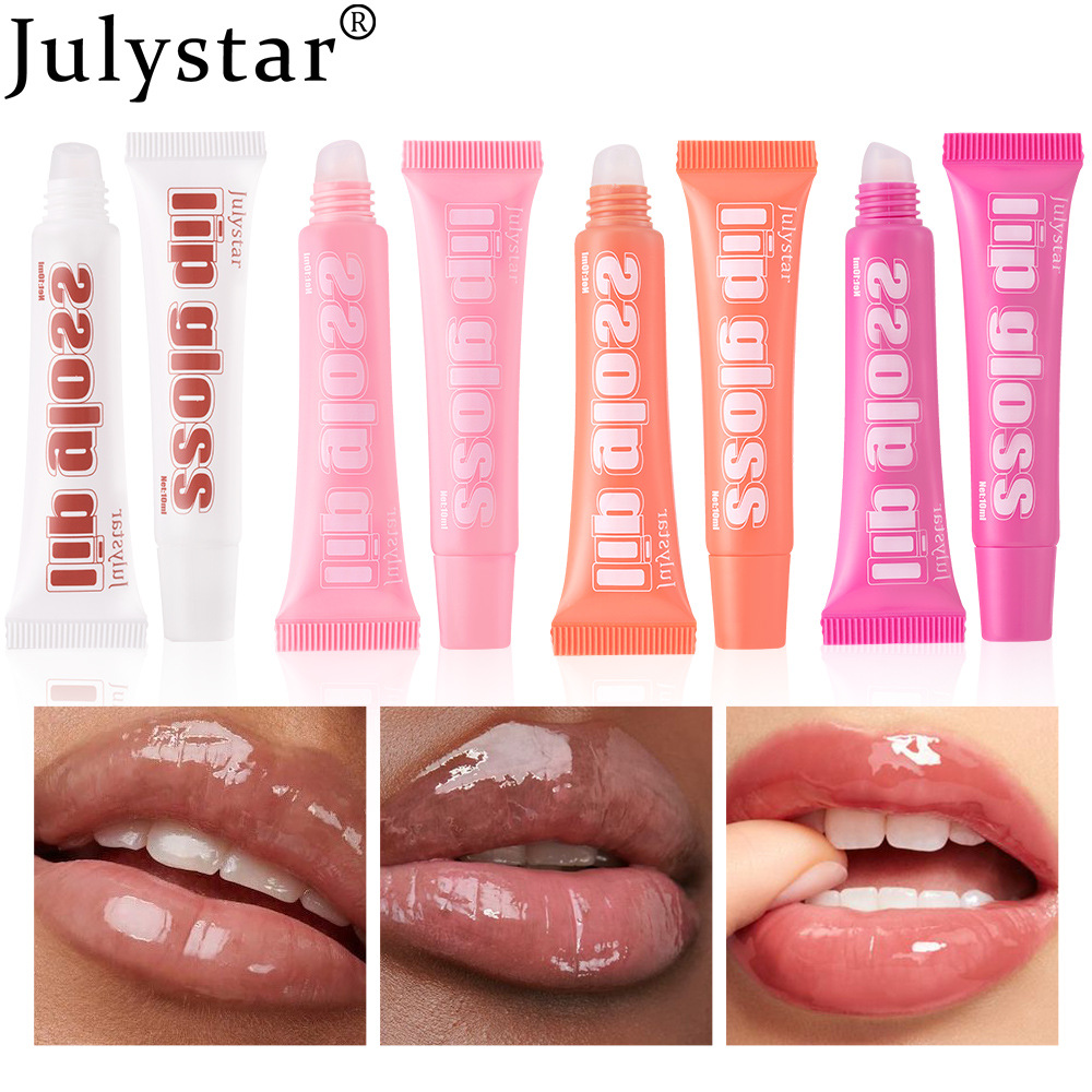 Julystar Water Light Transparent Mirror Soft Lip Oil Wholesale full figure