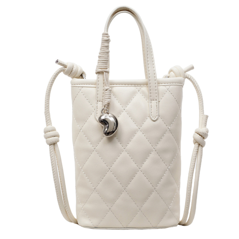 Fashionable and versatile embroidered thread diamond-shaped small bag for women, new summer 2025, simple underarm bag, niche design crossbody bag Item Picture