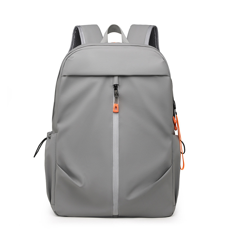2023 New style men's leather waterproof casual travel backpack, urban simple school bag for middle and high school students, back-to-school Item Picture