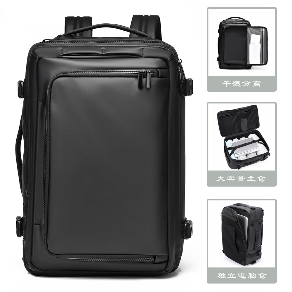 Cross-border 17.3-inch computer bag, backpack, men's high-end large-capacity multi-functional leisure travel bag, outdoor backpack full figure