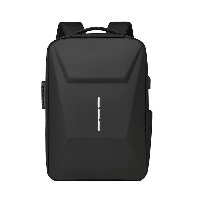 New cross-border hard-shell bag, casual and lightweight business backpack, men's cool backpack, 15.6-inch anti-theft computer bag for men full figure