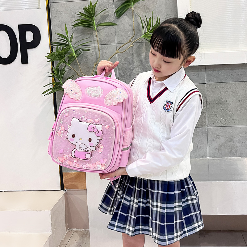 2023 New style kindergarten, primary school, children's schoolbags, boys' and girls' cartoon backpacks, Kulomi backpacks for export details Picture