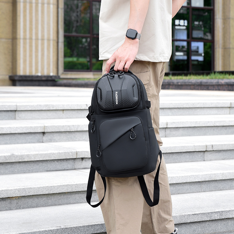 Amazon large-capacity backpack for men, business computer bag, multi-functional storage backpack, commuting and travel bag for going out details Picture