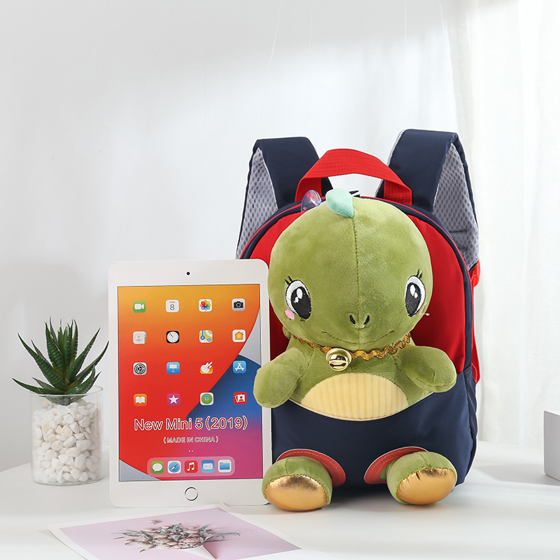 New children's backpacks, cartoon dinosaur plush toys, detachable kindergarten schoolbags in stock from the manufacturer for export Application Scenario