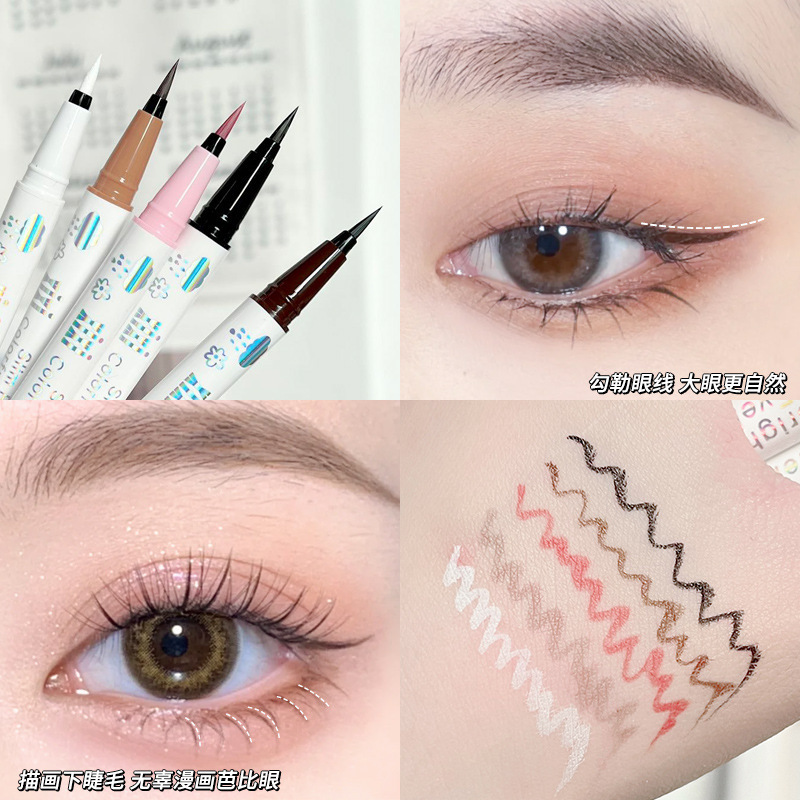 xixi Cool and Smooth Eyeliner Pen Color Series for Students, beginner color eyeliner and under-eye pen makeup domestic products details Picture
