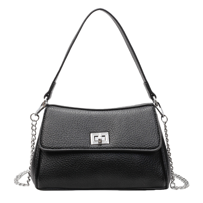 Commuting large-capacity bag for women, new summer 2025, fashionable single-shoulder underarm bag, textured handbag, small square bag, trendy Item Picture