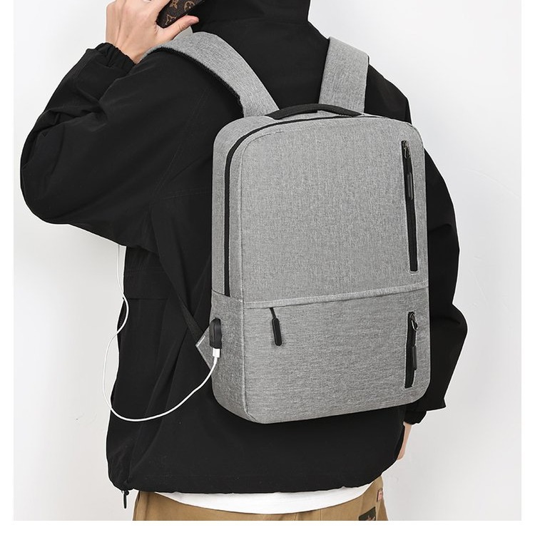 Backpack, large-capacity, high-end male student schoolbag, travel bag, notebook three-piece set, backpack, business computer bag details Picture
