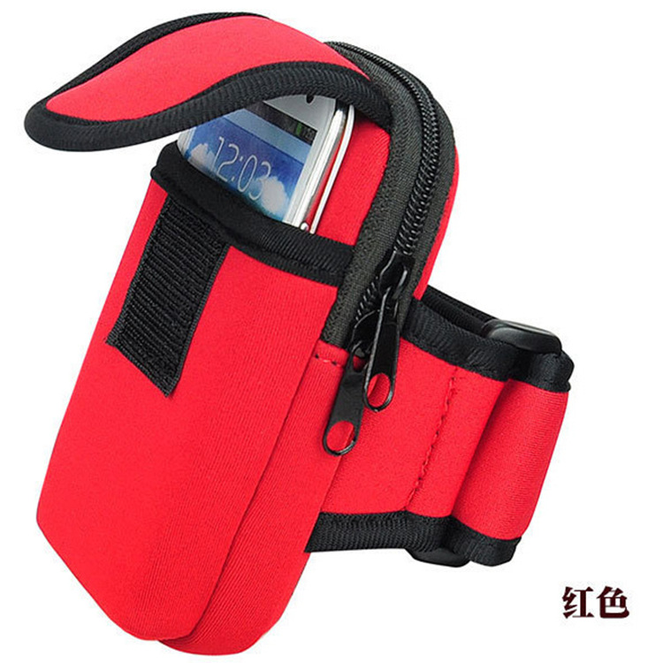 Arm bag, outdoor sports phone bag, men's and women's running phone bag, coin purse, 6.3-inch and 5.5-inch phone arm bags Specification drawing