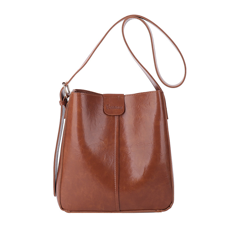 New fashionable and versatile women's single-shoulder bag and women's bag, a best-selling large-capacity bucket bun for European and American foreign trade Item Picture