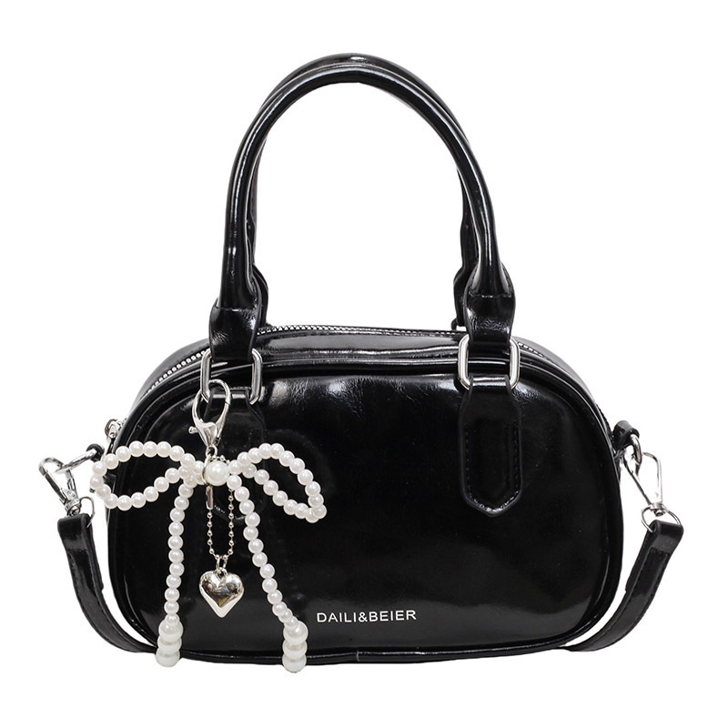 A fashionable Korean-style small square bag for women in the summer of 2025, featuring a simple and retro single-shoulder, crossbody and hand-held pillow bag Item Picture