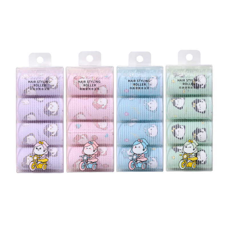 LMLTOP cartoon pattern self-adhesive curling iron Cute Print DIY Air bangs Curling Iron SY125 Item Picture