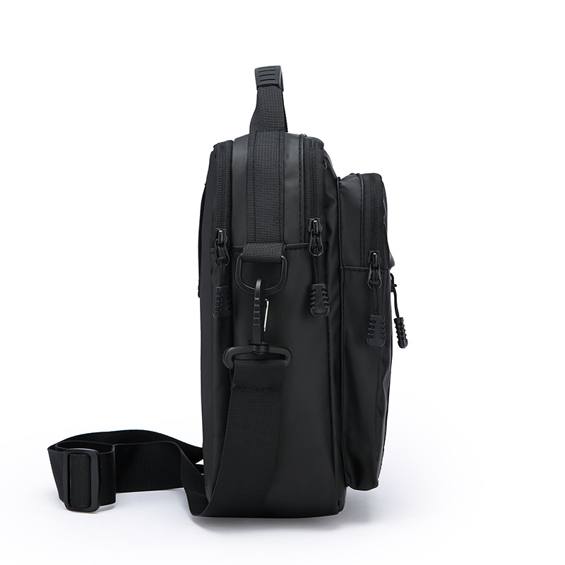The new 2024 minimalist men's large-capacity casual sports single-shoulder bag, a high-end crossbody bag, is water-resistant for cross-border use Specification drawing