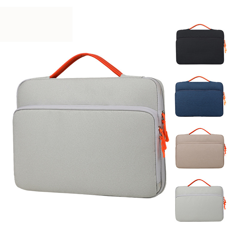Ultra-thin portable laptop bag with air cushion, 15-inch hand-held handle, student office tablet, business trip computer bag details Picture